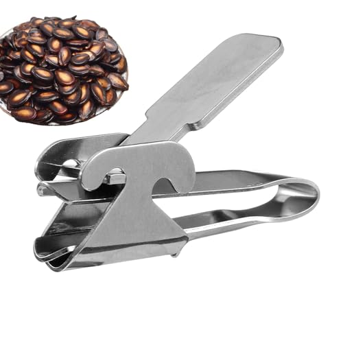 Sunflower diseccionado-doble uso de acero inoxidable, Ouvre | Herramienta de cocina de la mandíbula grande para pelar las semillas y los piñones de, y eliminar F