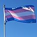 KEXMY Transgender Flag Pride LGBTQA 3 x 5 Feet (36 x 60 Inches) Polyester Two Metal Grommets Flagpole by Jasper Merchandise