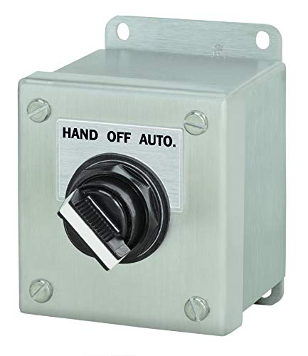 Siemens 52C156S Heavy Duty Selector Switch Control Station, 3 Positions, Water and Oil Tight, 1 Command Points, 