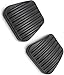 2Pcs Car Brake Clutch Pedal Pad Rubber Cover Compatible with for Opel Compatible with for Kadett 1984 1985 1986 1987 1988 1989 1990 1991