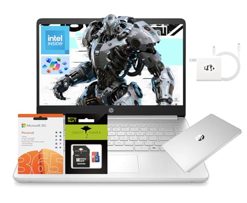 HP 14�C���`�m�[�g�p�\�R���AIntel�v���Z�b�T�[N150 (Beat i3) 4GB RAM 256GB�X�g���[�W (128GB UFS + 128GB SD�J�[�h) 1�N�� Office 365 Copilot AI Win11 WiFi6 �R���s