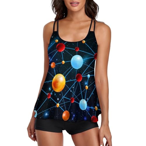Ensembles bikini tankini avec short de garçon coupe gainante