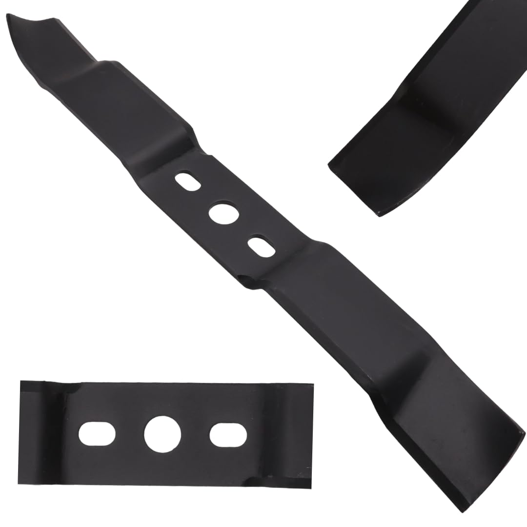 Gartenexpress Silver 46 Cm Mulching Blade For Macallister Mlmp 550 Sp 46 - M 18 Inch Lawnmower Blade