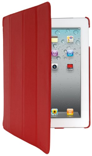 iHome Smart Book with Plastic Back Cover for iPad 2 - Red (IH-IP1160R)