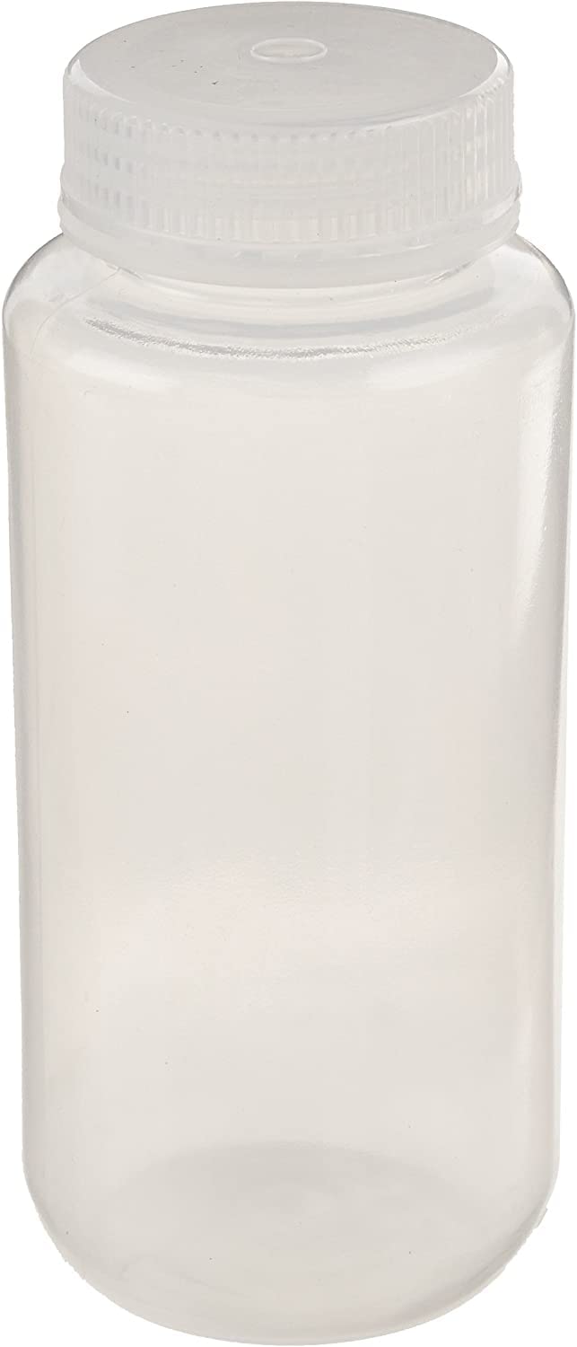 United Scientific Supplies 33309-BULK Wide Mouth Reagent Bottle, 500mL Capacity, Polypropylene, Bulk (Pack of 125)