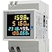 KETOTEK Single Phase Energy Meter Din Rail Electricity Usage Monitor AC 40-300V 100A Voltmeter Ammeter Watt Kwh Frequency Power Meter Built-in CT 110V