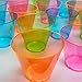 Party Essentials Plastic Cups, 50-Count, Assorted Neon