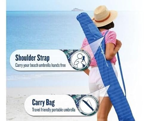 Tommy Bahama Beach Umbrella 2019 (Blue) - Thumbnail 6