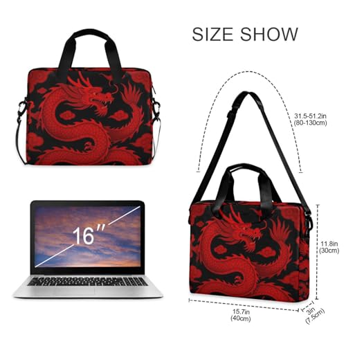 Maletín para portátil 15.6" con diseño dragón rojo miniatura 5