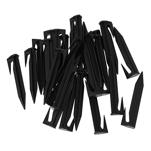 WHAMVOX 50Pcs Outdoor Ground Nails Heavy Duty Camping Canopy Fixing Tools Plastic Stakes for Tent Awning Trampoline and Outdoor Activities