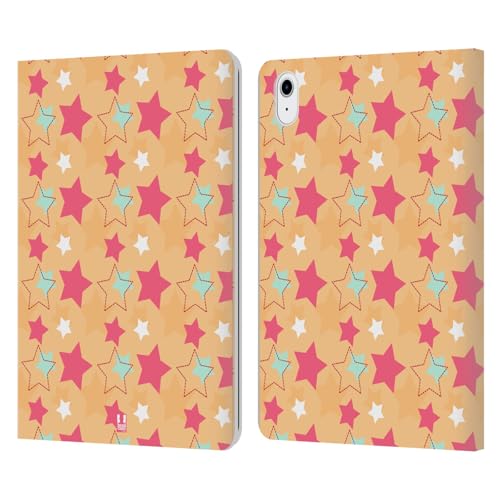 Carcasa de cuero tipo libro Apple iPad Air 2020 2022 con diseño estrellas