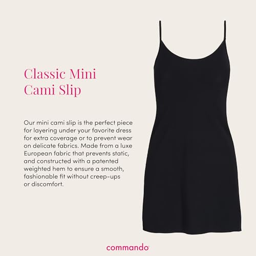 Image of commando - Classic Mini Cami Slip | Short Full Slip Perfect for Sheer Dresses | Anti Static | Smooth, Barely-There Feel