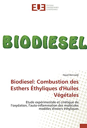  Biodiesel: Combustion des Esthers Éthyliques d\'Huiles Végétales: Etude expérimentale et cinétique de l’oxydation, l’auto-inflammation des molécules modèles d\'esters éthyliques