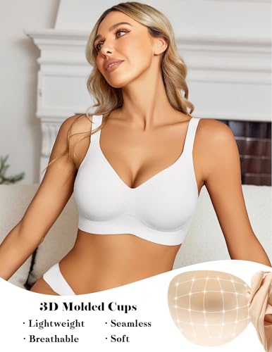 Image of Avidlove Wireless Bra for Women Seamless Push Up Full Coverage Bra Comfort Bralette Support Everyday Bra