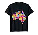 Australie Carte Jigsaw Puzzle Autisme T-Shirt
