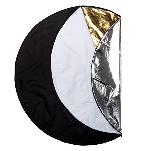 DÖRR vikfläktor-set, 5-i-1, Blå, guld, silver, vit, Ø 132 cm