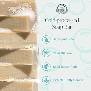 Handmade Natural Bath Body Soap Bar Vegan All Natural Palm Oil Free Made in USA with Shea Butter Essential Oils Patchouli Mud 3 Bars