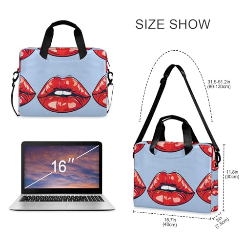 Maletín para laptop ALAZA Red Lips 13-15.6 pulg miniatura 4