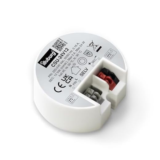 illuburg LED Trafo 12V 24W Flackerfrei für LED Strip G4 GU5,3 LED Netzteil Treiber Transformator Driver Power Supply