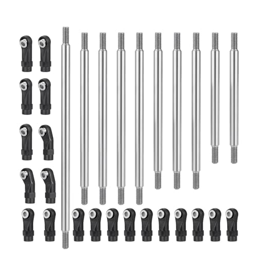 RC Upgrade Accessories for Axial for SCX10 II AXI90075 UMG10 1/10 10Pcs Stainless Steel Link Rod Linkage Set W Ball End RC Car Upgrade Parts Accessories