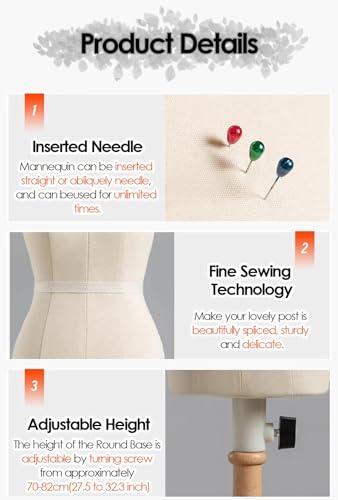 Mini maniquí de costura para crear patrones de moda en mesas pequeñas 4