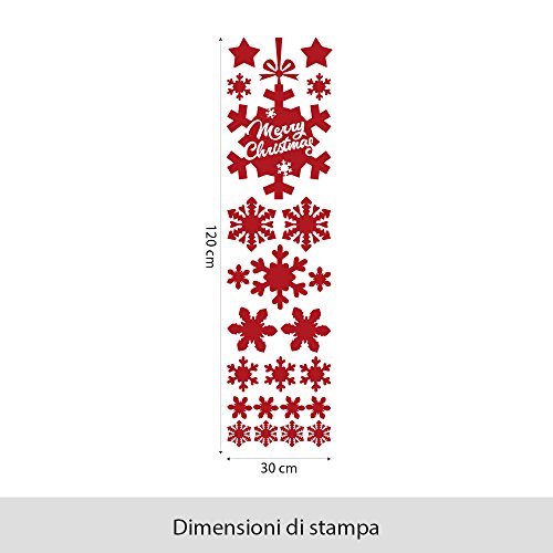 Wall art NT0365 Vetrofanie Natalizie Adesivi
