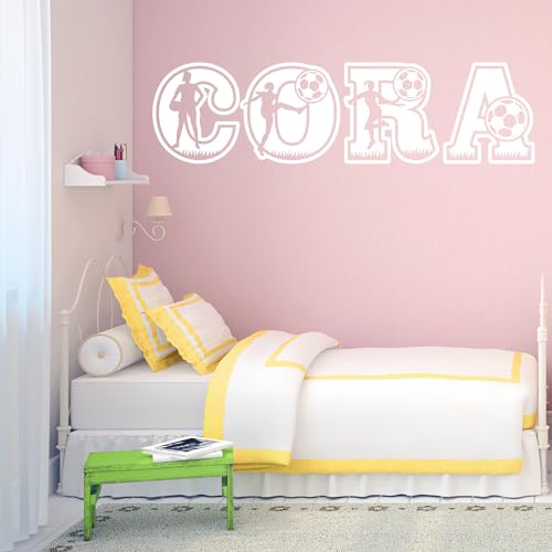 Vinilo decorativo personalizado de fútbol para habitación miniatura 4