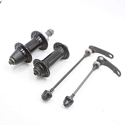 SAYTAK Moyeu de Vélo,Brochettes de VéLo 28 32 36 Trous Spoke VTT Vélo Hub Bearing Fil vélo Avant arrière Moutain Bike Quick Release Hub V Brake (Color : 32Hole Black)