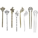 Klassisches und Vintage-Design: Vintage-Haarstäbchen mit eleganten Retro-Elementen, einfach, aber zierlich, verschönert nicht nur Ihr Haar, sondern erreicht auch anmutiges und süßes Temperament, lässt Sie attraktiver aussehen und viele Komplimente gewinnen, wenn Sie überall tragen.