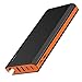 20000mAh Portable Charger USB C 4 Outputs & 2 Inputs USB C Power Bank with Flashlight External Battery Pack Charger Type C for iPhone iPad Samsung Android - Black and Orange