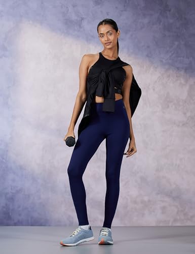 Image of Jockey AW87 Women's Super Combed Cotton Elastane Stretch High Rise Leggings with Ultrasoft Waistband