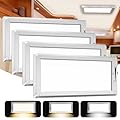 4 Pack RV Lights Interior,3 Color RV LED Super Bright Fixture,12V RV Ceiling Dome Light with ON/Off Dimmable Switch Energy Saving for RV/Camper/Car/Trailer/Boat