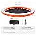 VEVOR Inflatable Floating Dock, ø8FT Inflatable Dock Platform with ø5FT Trampoline Mesh Pool, Non-Slip Floating Platform Water Mat with Portable Bag & Detachable Ladder for Pool Beach Relaxation