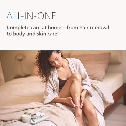 Image of Philips Beauty Set - All-in-One Set for Body and Face, Cordless Wet and Dry Use, for Hair Removal, Body and Skincare, Epilator with 7 Accessories, Model BRE738 /00