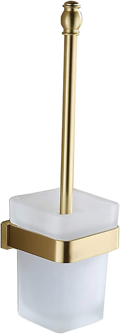 Szczotka do WC Szczotka do WC ze szczotkowanego złota Ścienne szczotki do WC i uchwyt z szybkoschnącym pojemnikiem Uchwyt na szczotkę do WC
