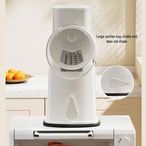 Rallador Giratorio de Cocina con 5 Cuchillas y Almacenamiento miniatura 7