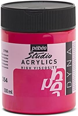 Pébéo 172357 - Studio Acrylics Fine Acrylic - Acrylic Paint - Iridescent Acrylic - Iridescent Blue-Green, 500 ml, (Pack of 1)