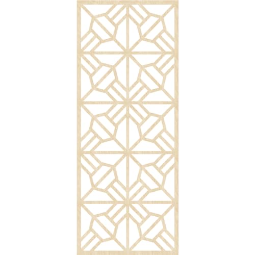 Image of Auburn Decorative Pierced Fretwork Wood Wall Panels, 25 3 /8 inchW x 64 3 /8 inchH x 1 /4 inchT, Birch