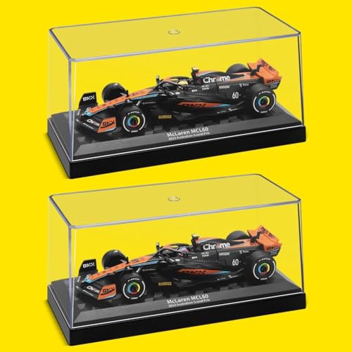 Image of Mc Laren F1 Team MCL60 Diecast Model Car, 1:43 Scale, #4 Lando Norris, 2023 Australian Grand Prix, with Display Case