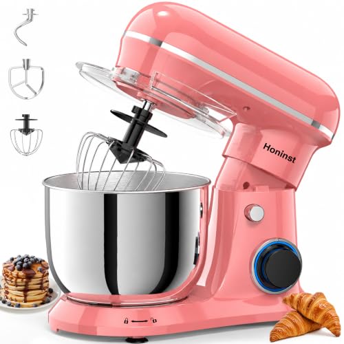 Image of Honinst 4QT Electric Stand Mixer, 10-Speed Tilt-Head Compact Kitchen Mixer