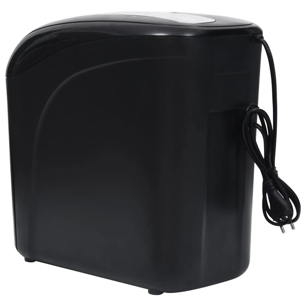 Aktenvernichter Mikroschnitt 10 Blatt mit 10 Liter Behälter Schwarz, Bürogerät für Dokumente, Kreditkarten geeignet, leise 68 dB, kompakt für Homeoffice und Arbeitsplatz