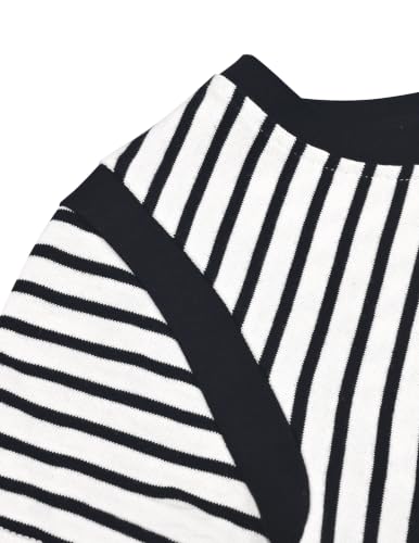 Image of Sunny Fashion Girls T-Shirt Crop Top Brown Lettuce Trim Ribbed Knit Button Casual