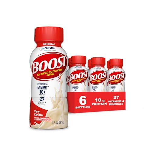 BOOST Original Ready to Drink Balanced Nutritional Drink, Very Vanilla, 8 FL OZ (Pack of 6)