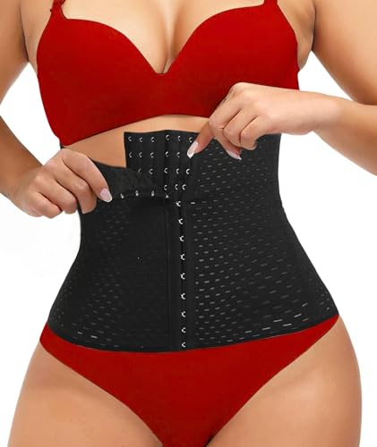 Waist Trainer for Women Lower Belly Fat Hourglass Body Shaper Waist Cincher Shapewear with Steel Bones Extender