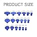 KUQUTIDY 18 Pcs Car Dent Puller Kit, Small Dent Remover Tool for Car, Damage-Free Paintless Body Dent Repair Removal Tools with T Slide Puller and 18 Suction Cups of Different SPEC for Car