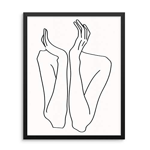 Modern Abstract Woman's Body Shape Silhouette Wall Decor Art Print Poster 11