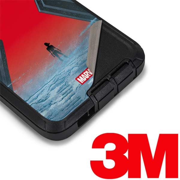 Skinit Decal Phone Skin Compatible with OtterBox Defender Galaxy S10 Plus - Officially Licensed Marvel Black Widow No More Secrets Design