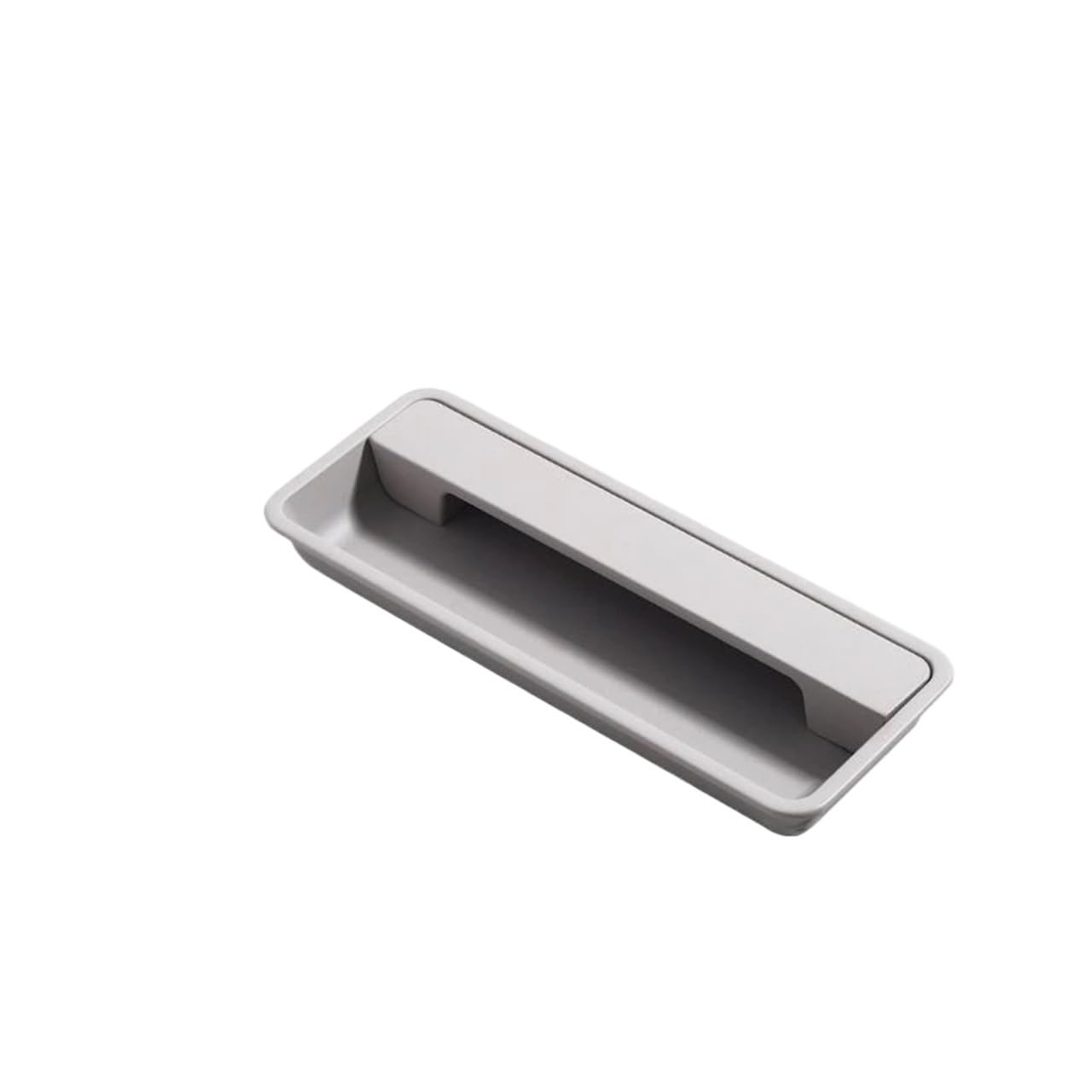 EKalgretrA Recessed Sliding Handles Modern Sliding Door Concealed Handle Slotted Embedded Buckle Furniture Handles Wardrobe Push Pull Hidden(Light Gray 130mm)
