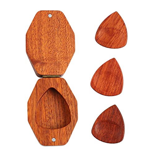 Support de médiators, étui portable en bois avec 3 pics en bois, étui de rangement robuste pour les médiators Accessoires de guitare Cadeaux pour les guitaristes - Les Beatles, Paul McCartney, John Lennon, RIngo Starr, George Harrison Support de médiators, étui portable en bois avec 3 pics en bois, étui de rangement robuste pour les médiators Accessoires de guitare Cadeaux pour les guitaristes – Image 8