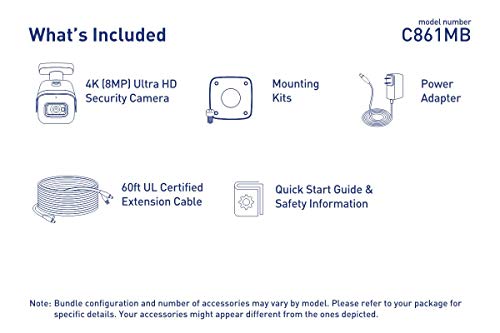 Lorex 4K (8Mp) Ultra Hd Analog Indoor/Outdoor Metal Security Add-On Camera With Audio & Color Night Vision (Requires Recorder) #TOP4